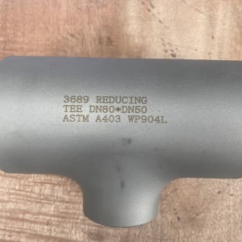 ASME B16.9 ravna trojnica dimenzije